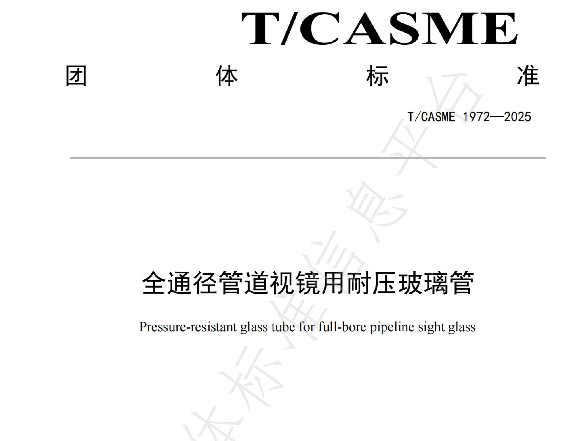 魯米星專家團(tuán)隊(duì)主導(dǎo)發(fā)布團(tuán)體標(biāo)準(zhǔn)T/CASME1972-2025《全通徑管道視鏡用耐壓玻璃管》